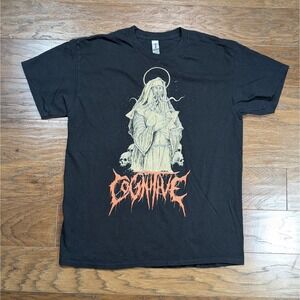 Cognitive Praise Be The Unseen T-Shirt Size Large 21x28 Death Metal Band Tee